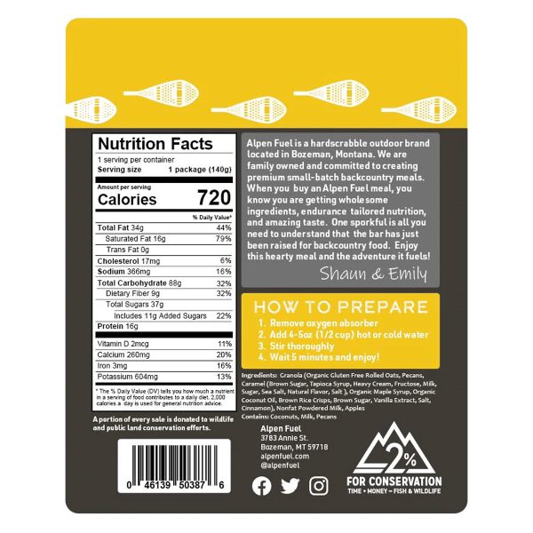 Alpen Fuel Caramel Apple Breakfast Granola For Discount - Image 2