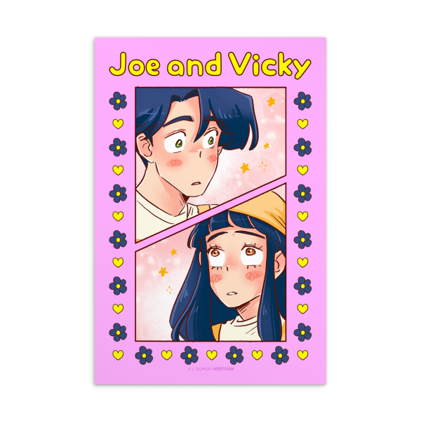 THE KISS BET - JOE AND VICKY POSTCARD For Sale