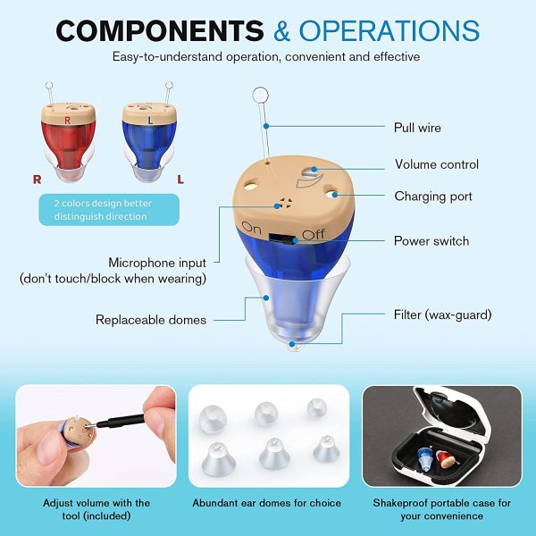 Rechargeable and Invisible Hearing Aids (Both Ears) Online Hot Sale - Image 5