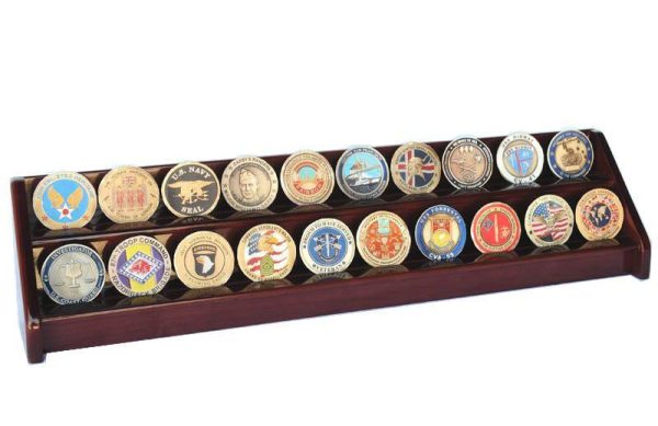 2 Row Challenge Coin   Casino Chip Display Rack Online - Image 3