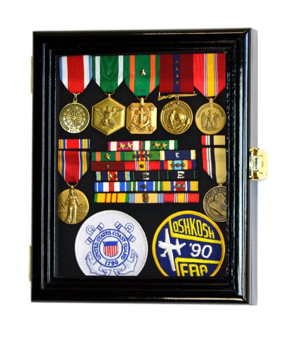 XS Military Medals, Pins, Patches, Insignia, Ribbons Display Case Cabinet Supply - Image 4