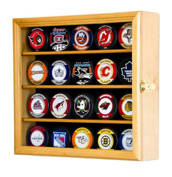 20 Hockey Puck Display Case Cabinet For Discount