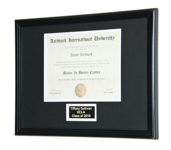 Diploma and Graduation Tassel Display Frame (w  Custom Matting Colors) Hot on Sale - Image 2