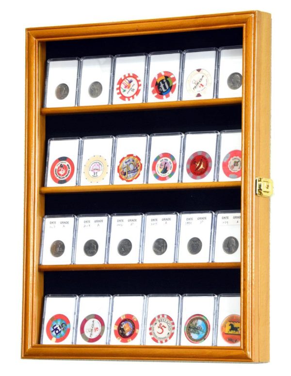 24 Collector NGC PCGS ICG Coin Slab Display Case Cabinet on Sale - Image 2